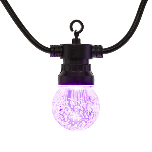 Lampki choinkowe żarówki 15 Led oświetlenie zewnętrzne solarne 10,5 m multikolor