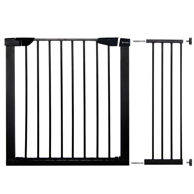 Bramka zabezpieczająca barierka rozporowa 75-110 cm czarna