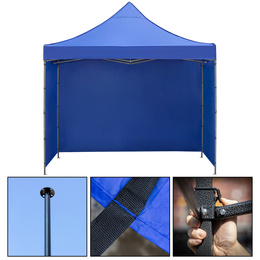 Namiot handlowy, ogrodowy 300x300 cm pawilon targowy, granatowy