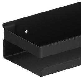 Półki łazienkowe pod prysznic 2 szt. 40x10 cm ze stali nierdzewnej czarne