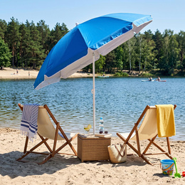 Parasol plażowy niebieski 240 cm