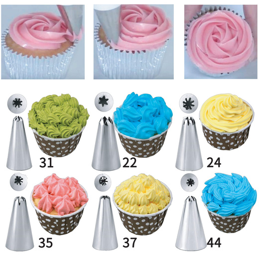 Zestaw cukierniczy 345 el. do dekoracji, akcesoria do ciast i babeczek