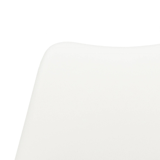 Krzesło skandynawskie do kuchni salonu jadalni Verde ekoskóra biało-czarne