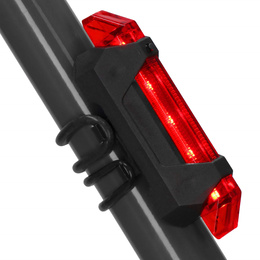 Zestaw lampek rowerowych na przód i tył 2 szt. ładowane solarnie i na USB
