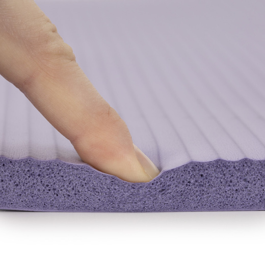 Mata do jogi, ćwiczeń fitness 183x61 cm antypoślizgowa, materac do stretchingu fioletowy