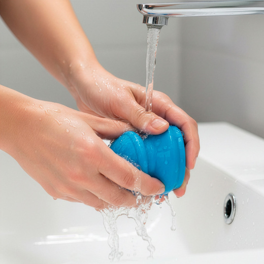 Bańki chiński, gumowe do masażu zestaw 4 szt. antycellulitowy, niebieskie