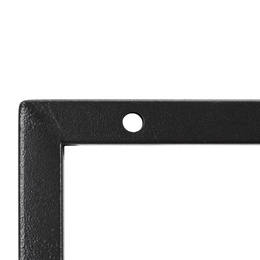 Półka ścienna, potrójna uniwersalna 57,5x21x50 cm wisząca, czarna