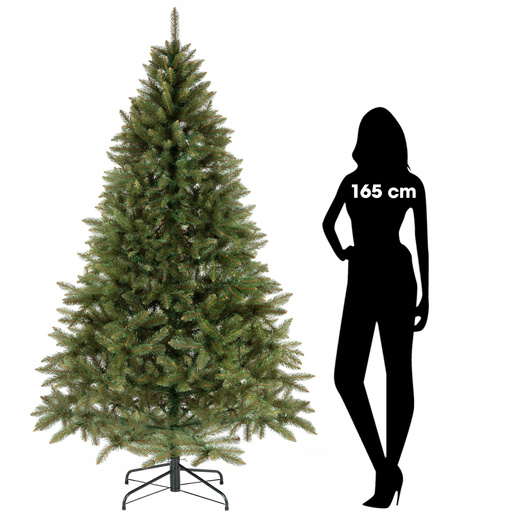 Choinka sztuczna 200 cm Świerk kaukaski jak żywy, naturalny, gęsty 