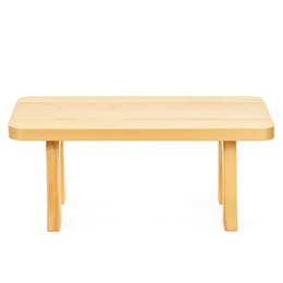 Drewniany stolik kawowy 85x48cm prostokątna ława do salonu impregnowane naturalne drewno