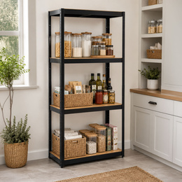 Regał magazynowy 170x80x40 cm 4 półki do przechowywania, garażu 700 kg