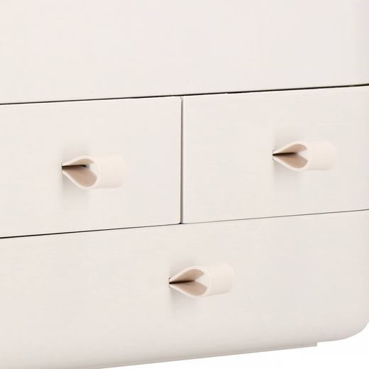 Organizer na kosmetyki 39,5x29,8x20,4cm mleczny pojemnik na biżuterię z przegródkami