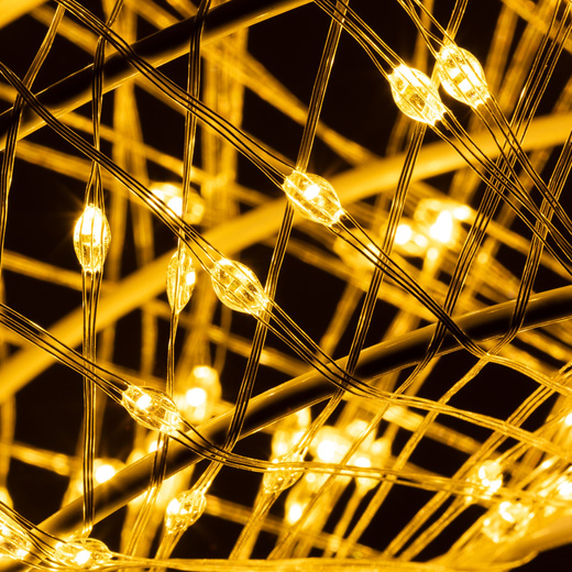 Wieniec świetlny 45 cm stroik świateczny na drzwi 720 LED ciepły biały