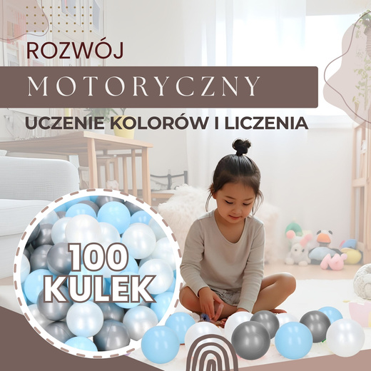 Piłki do suchego basenu kojca 100 szt. piłeczki dla dzieci wielokolorowe