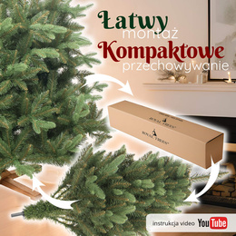 Choinka sztuczna 180 cm Premium Royal Trees świerk syberyjski z drewnianym stojakiem