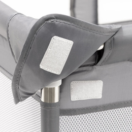 Kojec dla dzieci, zamykany 180x150x66 cm składany, turystyczny, szary