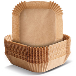 Wkłady papierowe do Airfryer 300 szt. tacki do frytkownicy beztłuszczowej 20x20 cm