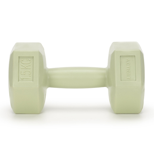 Ciężarki 2x1,5kg hexagonalne do ćwiczeń fitness hantle zestaw 2 szt. zielone