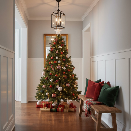 Choinka sztuczna 240 cm sosna leśna jak żywa Royal Trees premium z drewnianym stojakiem