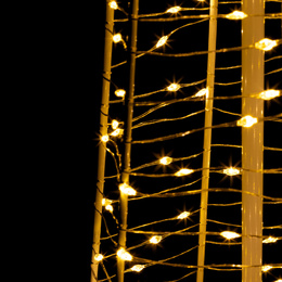 Choinka na zewnątrz 250 Led ciepły biały 100 cm dekoracja świąteczna IP44