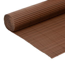 Osłona PVC maskująca na balkon, taras, ogrodzenie 400x100 cm brązowa