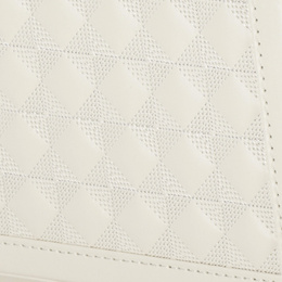 Szkatułka na biżuterię ekoskóra 25x25x8,5 cm kremowy organizer z przegródkami