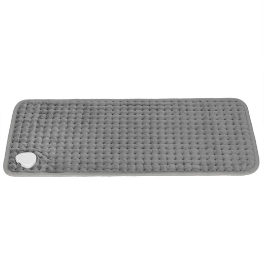 Mata grzewcza 60x30 cm elektryczna poduszka rozgrzewająca z pilotem i timerem, szara