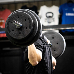 Obciążenie bitumiczne 10 kg talerz kompozytowy 29 mm krążek do sztangi hantli