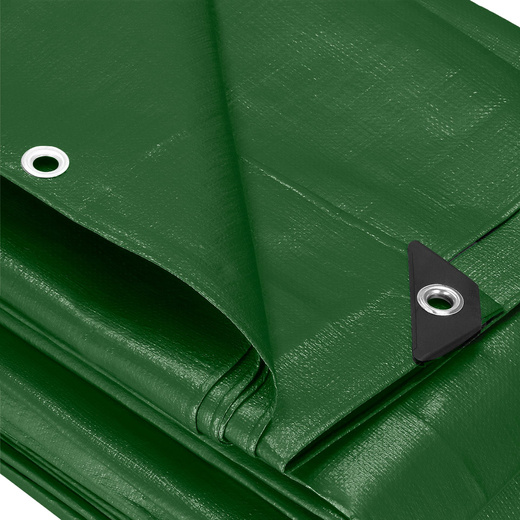 Plandeka 4x5m 120g/m2 gruba płachta ochronna zielona