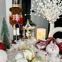 Bombki choinkowe 30 szt. złoty 6 cm zestaw choinkowy