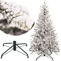 Choinka sztuczna premium 220 cm świerk ośnieżony drzewko bożonarodzeniowe