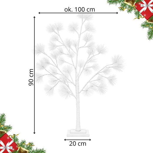 Świecące drzewko 90 cm sosna 48 Led drzewko świąteczne dekoracja ozdoba świetlna