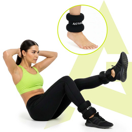 Obciążenia na ręce i nogi 2x3 kg do treningu fitness i cardio, czarne