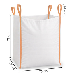 Big Bag worek 500 kg mocny na gruz kontener biały