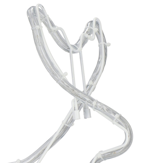 Renifer Led świąteczny z saniami 100 cm świetlna dekoracja biały ciepły