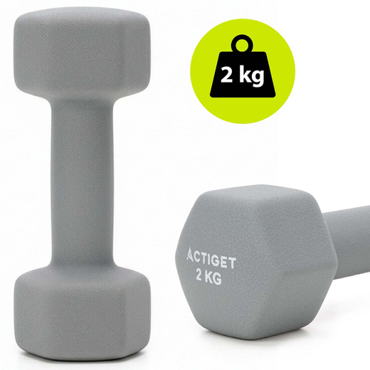 Hantle na stojaku zestaw 6 szt. obciążenia 1 kg, 2 kg, 3 kg do fitnessu, treningu domowego