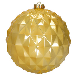 Bombki choinkowe 15 cm 6 szt. zestaw ozdoby świąteczne matowe i geometryczne złote