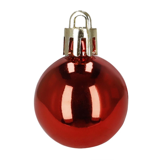 Bombki choinkowe 47 szt. zestaw dekoracji świątecznych, nietłukące, czerwony, złoty, biały