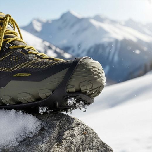 Raczki na buty turystyczne, nakładki kolce rozmiar 41-45 czarne