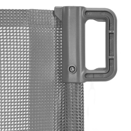 Bramka zabezpieczająca na schody 80 cm zwijana roleta do drzwi barierka ochronna szara