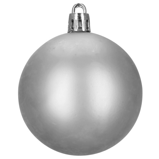 Bombki choinkowe 100 szt. zestaw dekoracji świątecznych zawieszki nietłukące srebrne