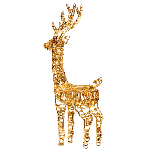 Renifer świąteczny 80 LED świetlna dekoracja do ogrodu biały ciepły