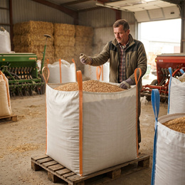 Big Bag worek 500 kg mocny na gruz kontener biały