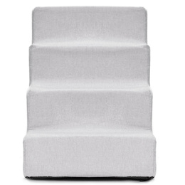 Schodki dla psa do łóżka 40 cm podest, rampa 4-stopniowa, szara