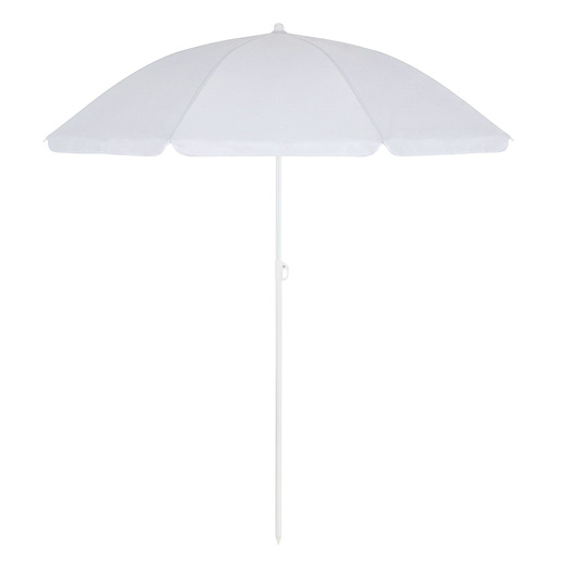 Parasol plażowy 160 cm ogrodowy, przeciwsłoneczny UPF50+ składany, łamany na balkon, taras, szary