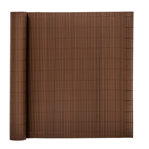 Osłona PVC maskująca na balkon, taras, ogrodzenie 500x120 cm brązowa
