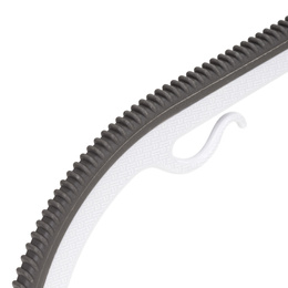 Wieszak plastikowy zestaw 20 szt. antypoślizgowe wieszaki na ubrania szaro-białe