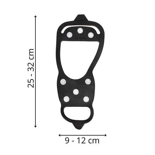 Raczki na buty turystyczne, nakładki kolce rozmiar 41-45 czarne