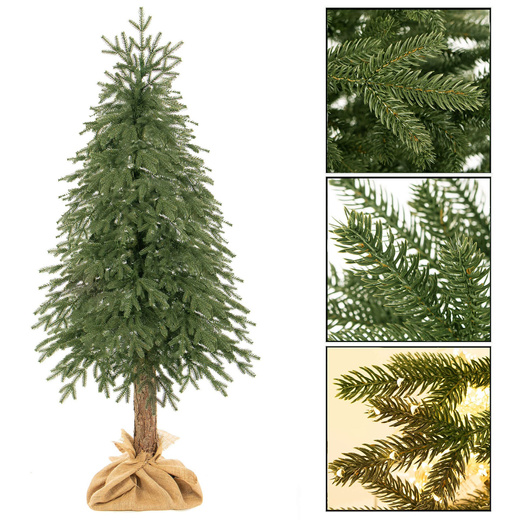 Choinka sztuczna na pniu 220 cm świerk PE