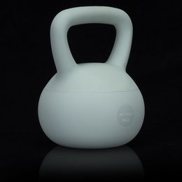Kettlebell miękki 8 kg kula odważnik hantla ciężar do ćwiczeń fitness, turkusowy