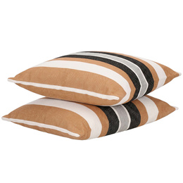 Hamak brazylijski z poduszkami, fotel wiszący 130x100cm kolorowe pasy